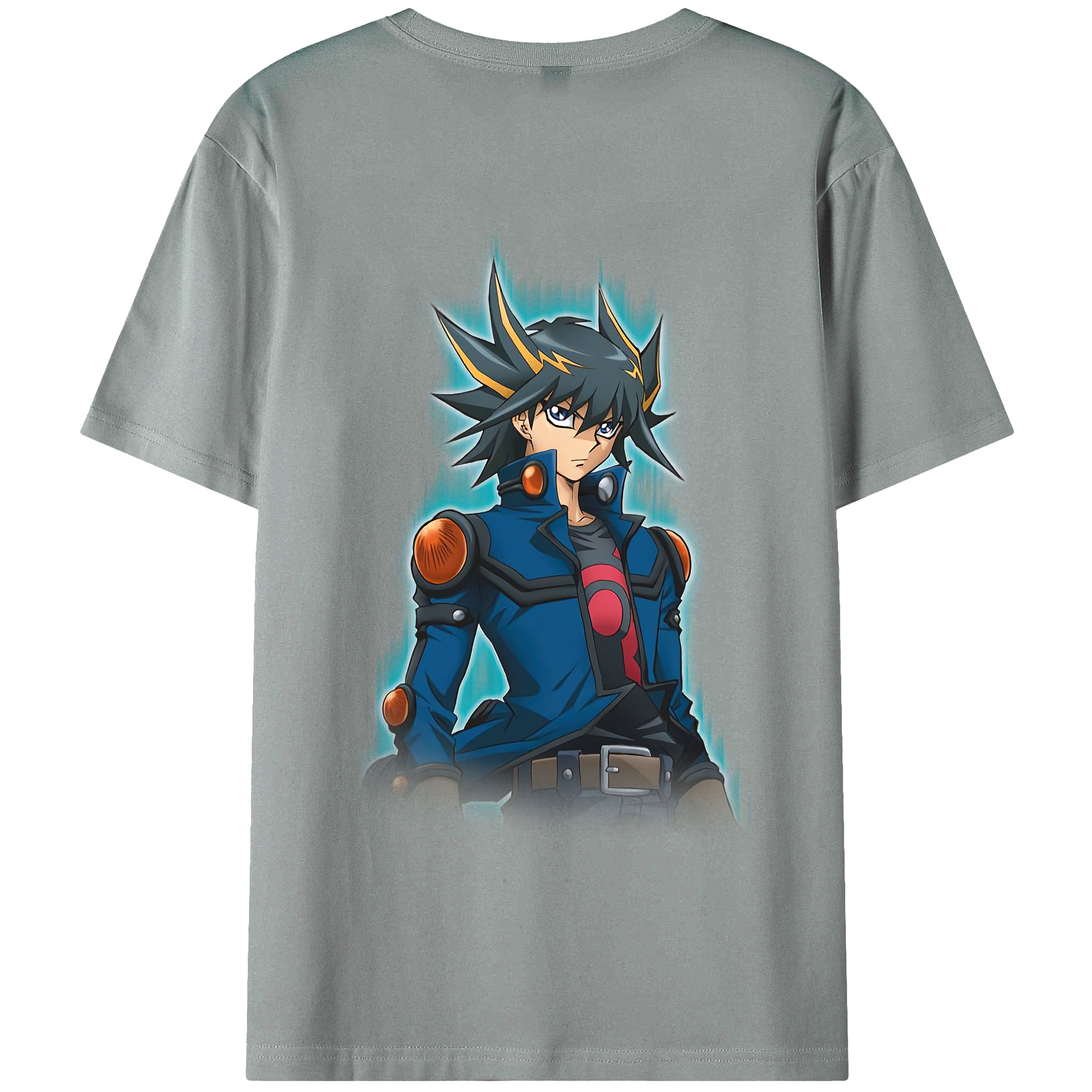 （画像用） 遊☆戯☆王 Yu-Gi-Oh! 綿100％ メンズ半袖Tシャツ（バックプリント） 通気性